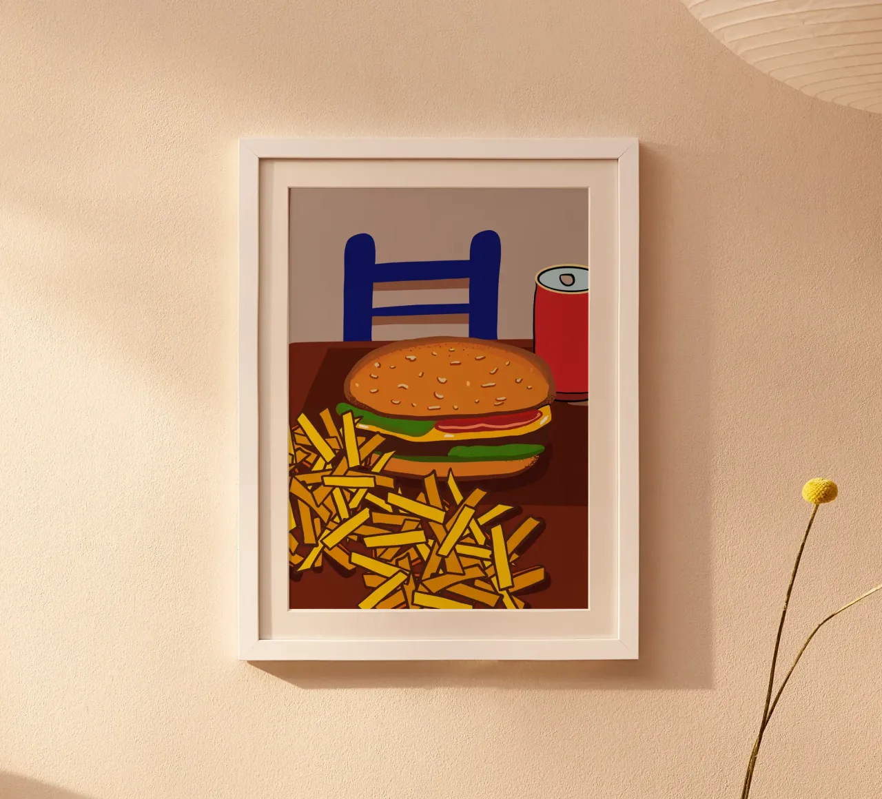 Hamburger e patate poster da gulsengunel