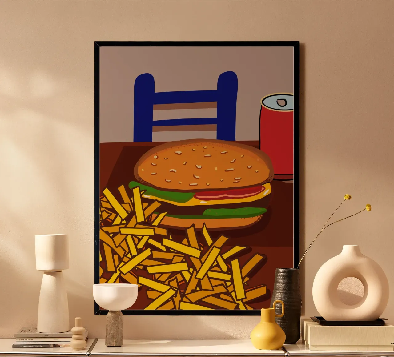 Hamburger e patate poster da gulsengunel