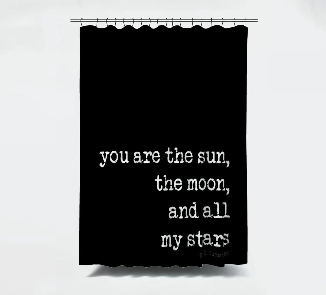 sun, moon stars Duschvorhang von Ingrid Beddoes