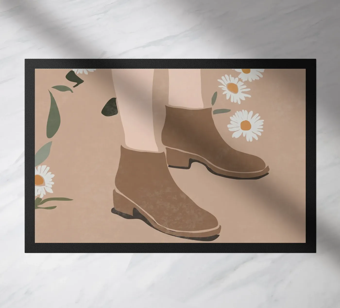 Stivali e margherite zerbino da LeaDArt