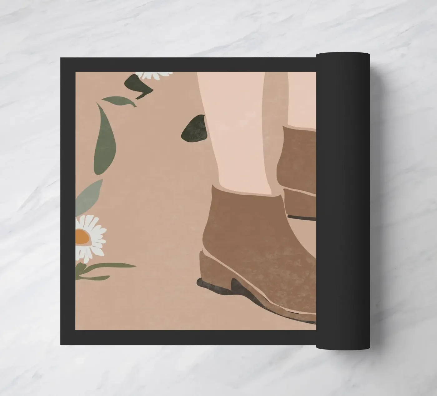 Stivali e margherite zerbino da LeaDArt