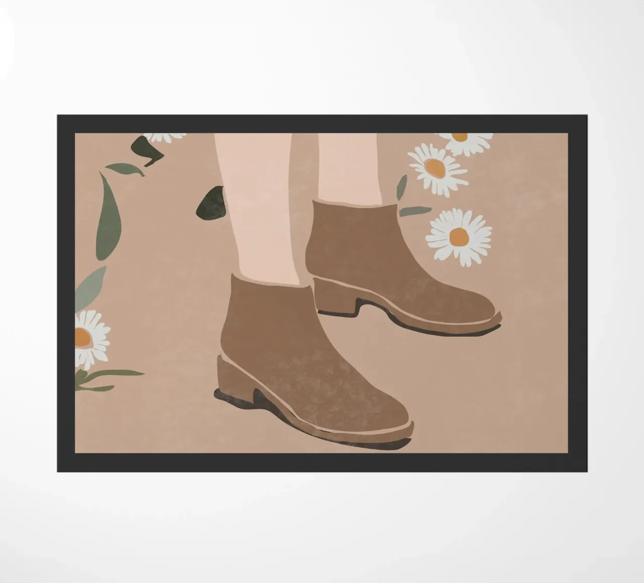 Stivali e margherite zerbino da LeaDArt