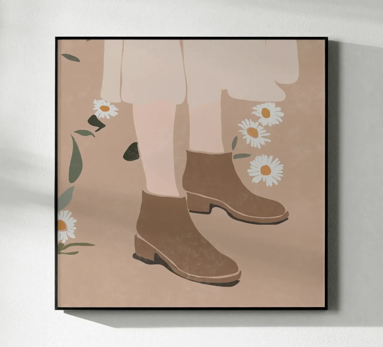 Stivali e margherite plexiglass da LeaDArt