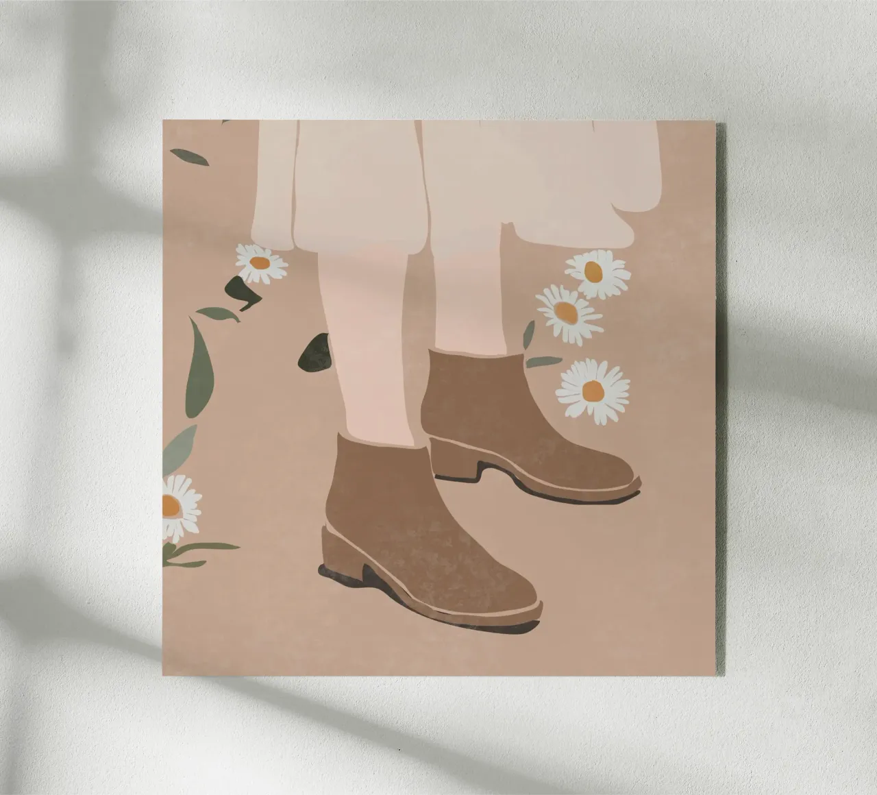 Stivali e margherite plexiglass da LeaDArt