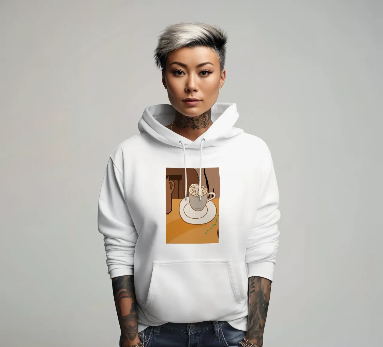 L'ora del caffè felpa con cappuccio da gulsengunel