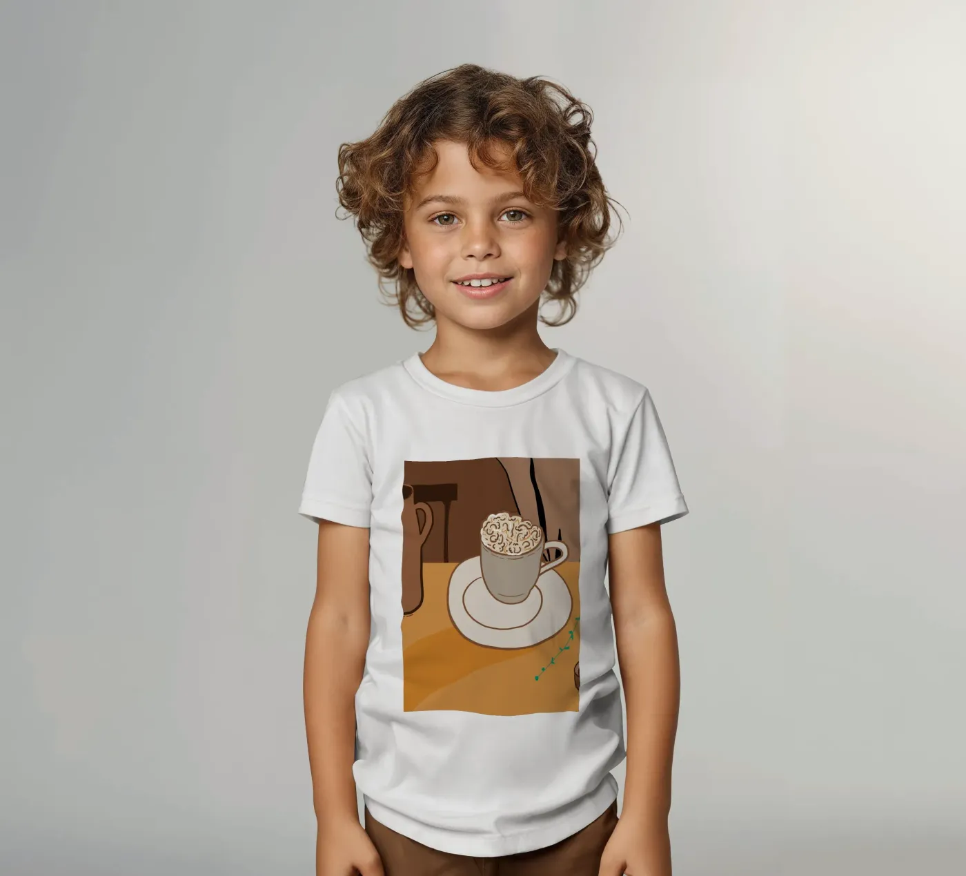 Coffee time t-shirt bambini da gulsengunel