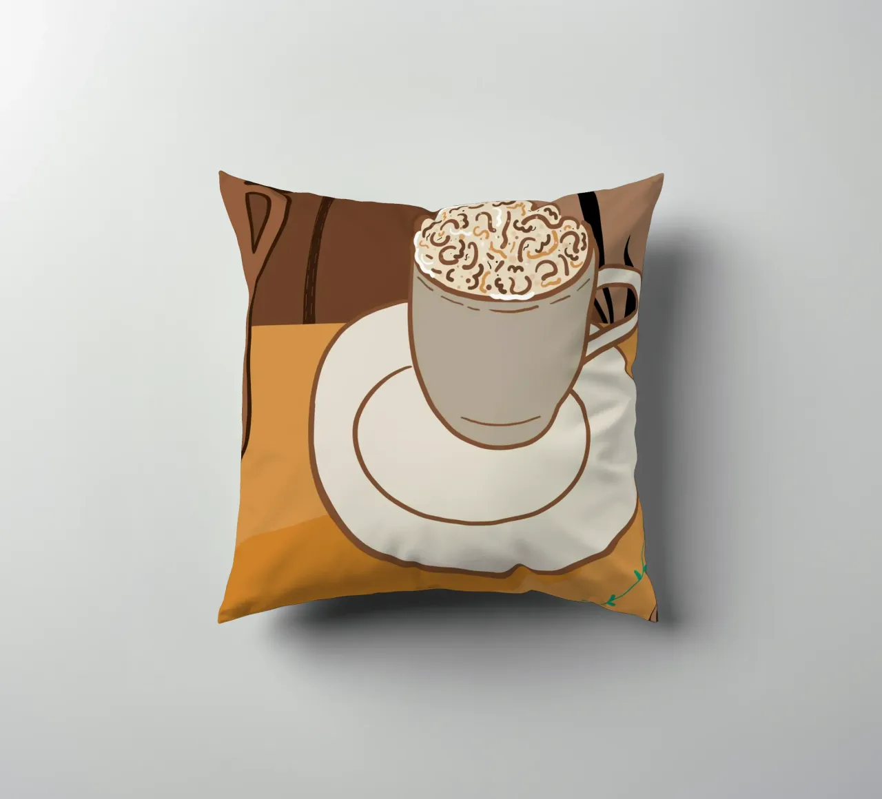 L'ora del caffè cuscino da gulsengunel