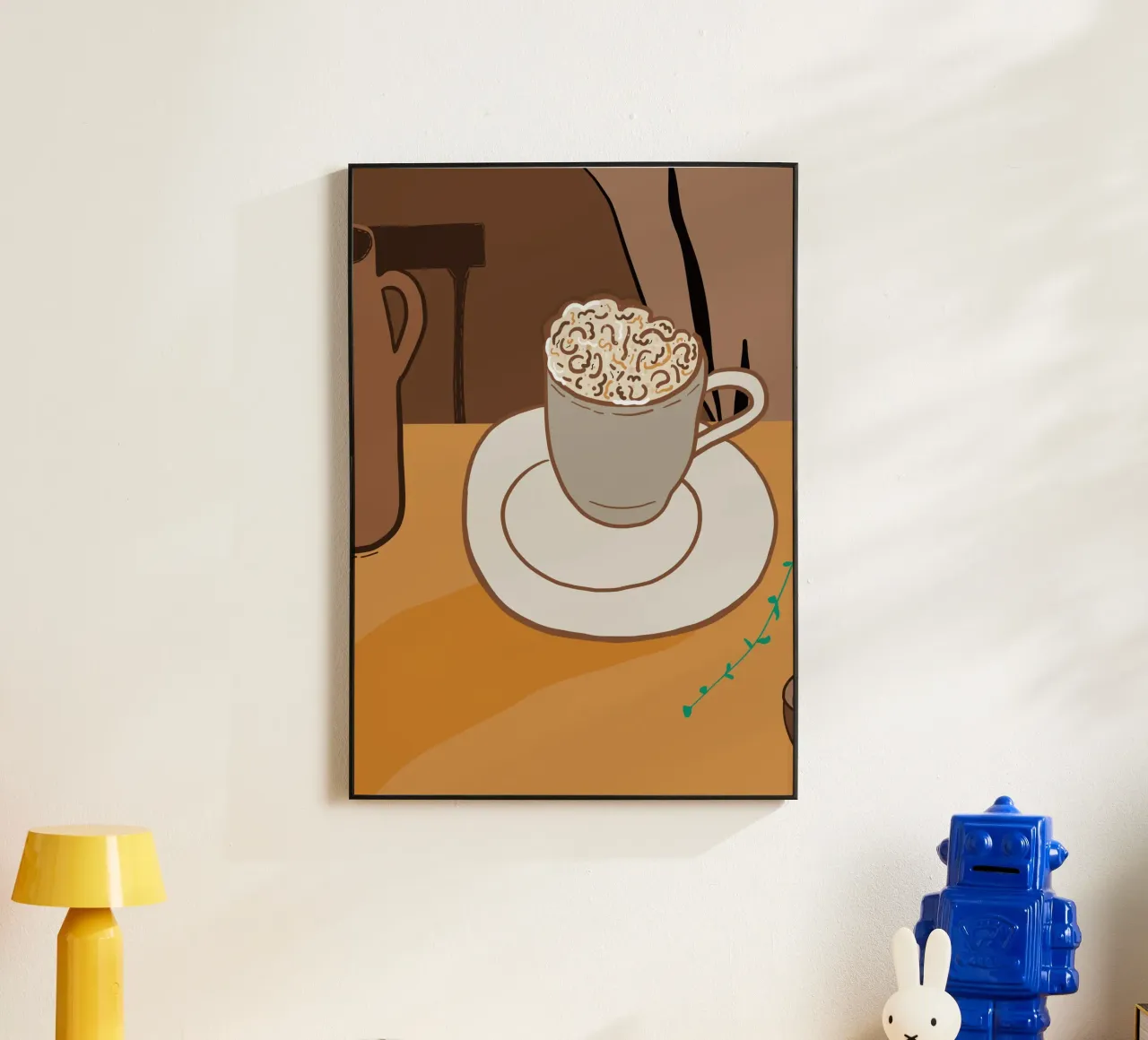 L'ora del caffè alluminio dibond da gulsengunel