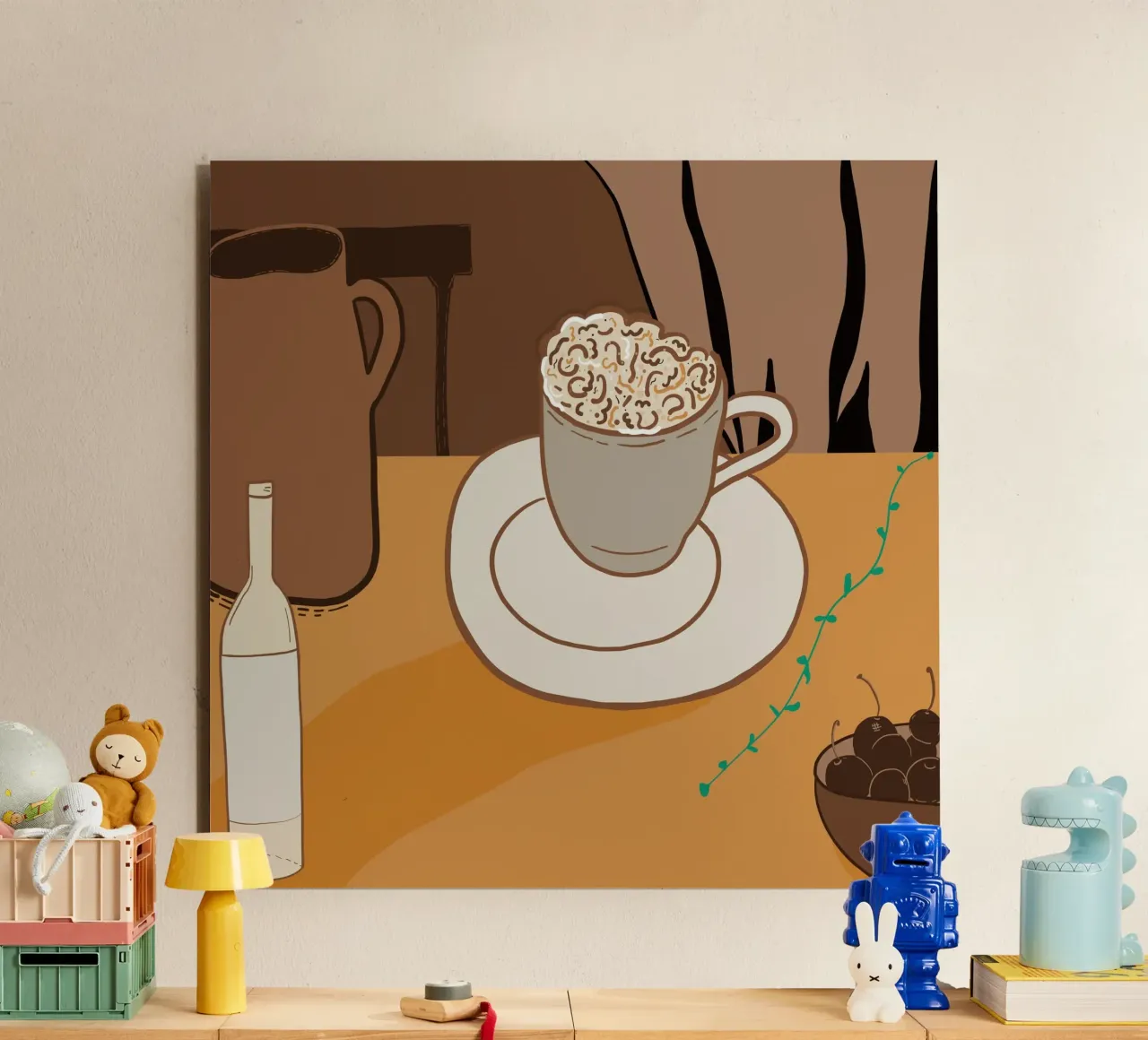 L'ora del caffè alluminio dibond da gulsengunel