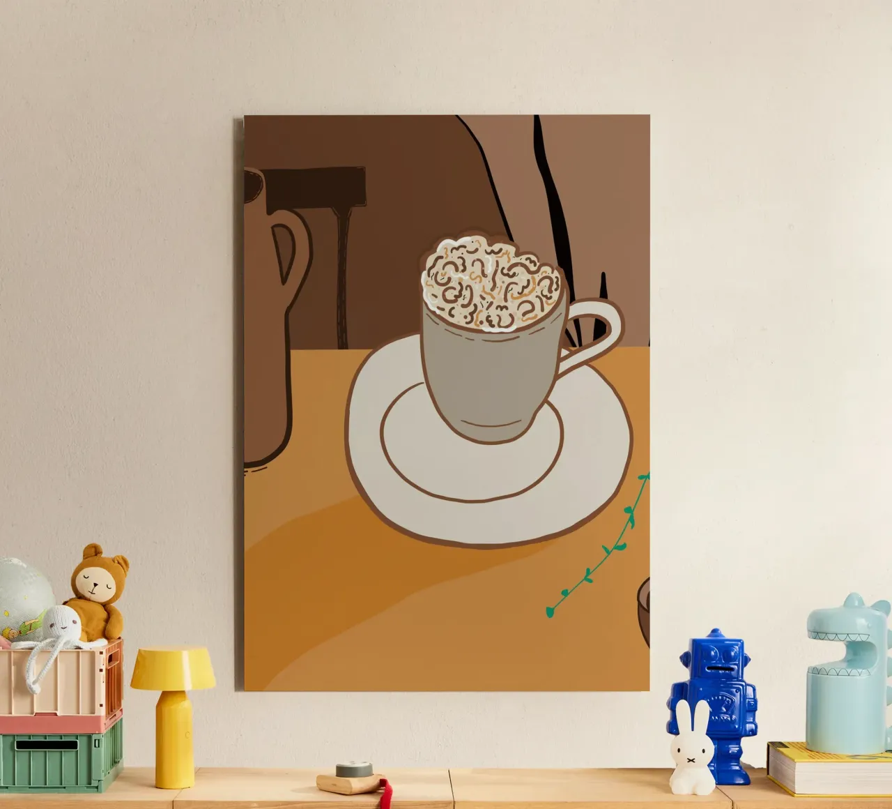 L'ora del caffè alluminio dibond da gulsengunel