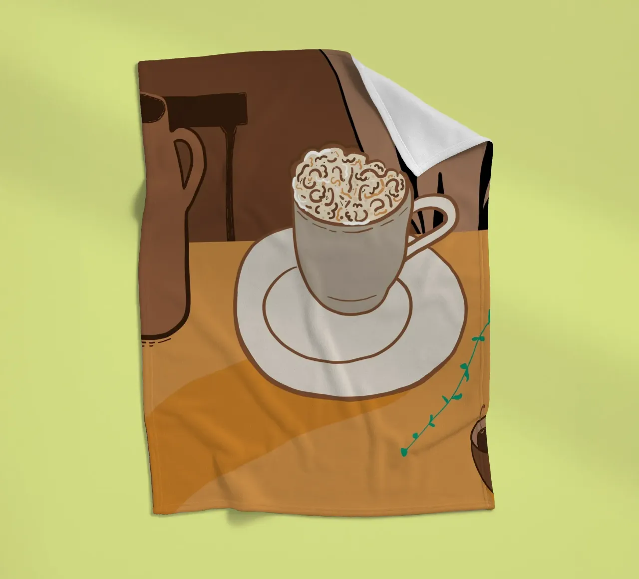 L'ora del caffè coperta in pile da gulsengunel