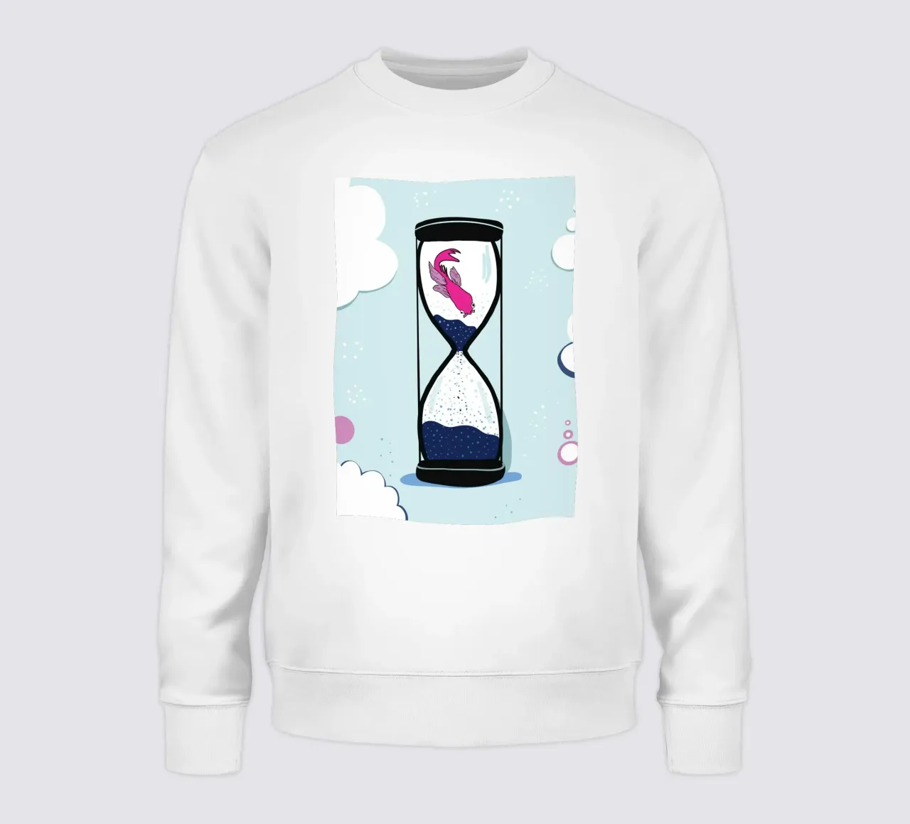Hourglass fishes sweatshirt by gulsengunel