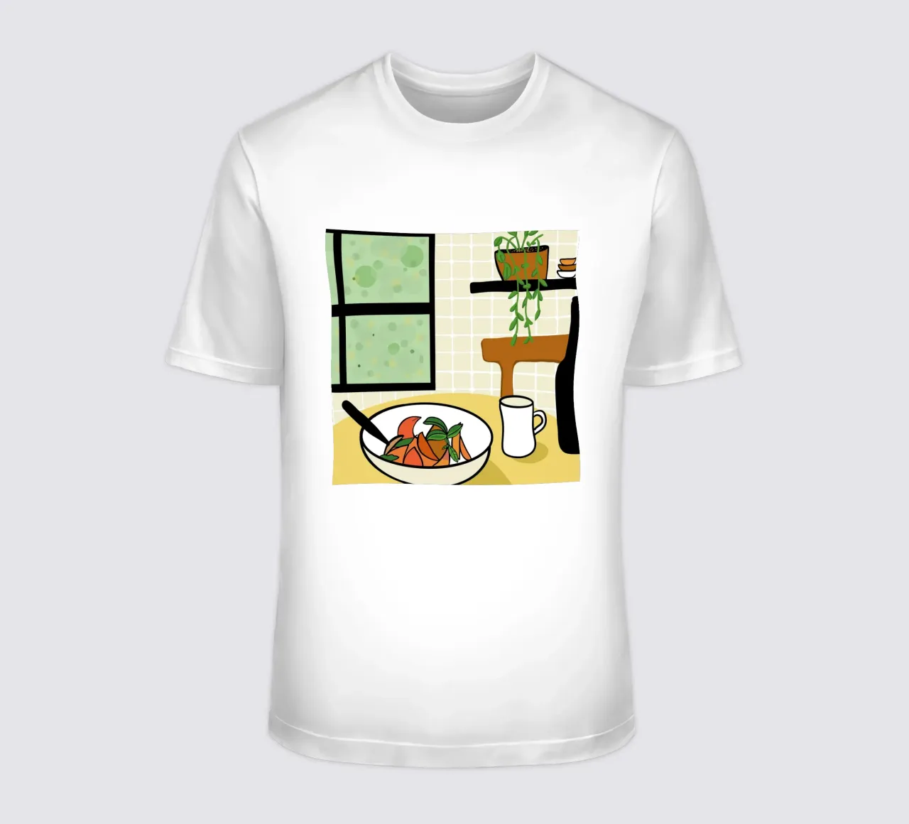 Cucina e piatto completo t-shirt da gulsengunel