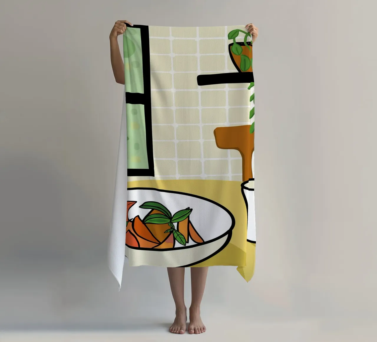 Cucina e piatto completo telo mare da gulsengunel