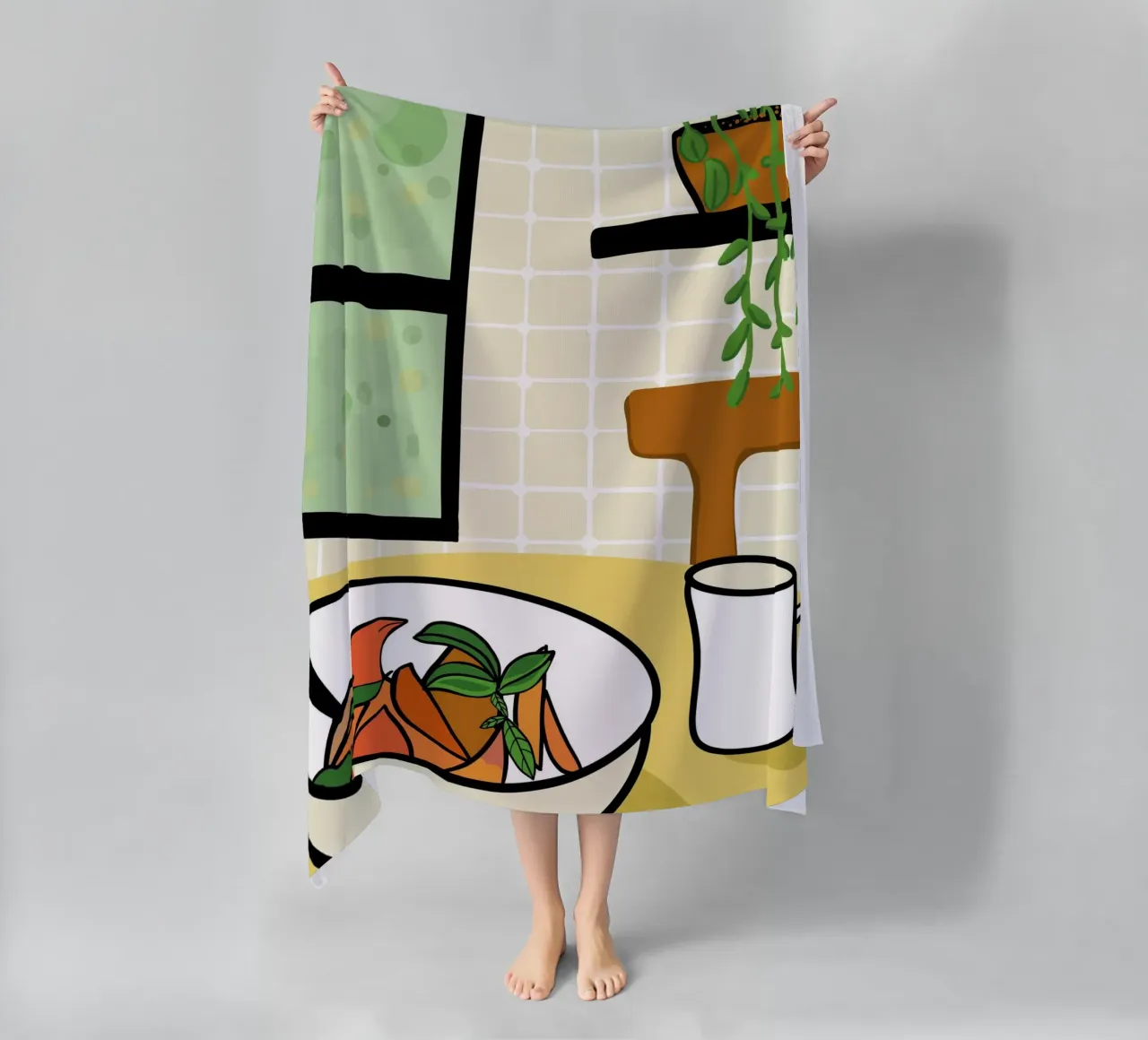 Cucina e piatto completo telo mare da gulsengunel