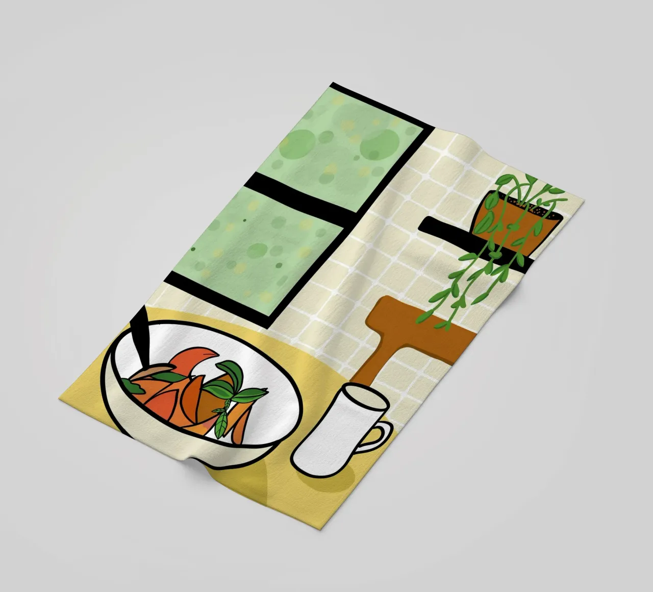 Cucina e piatto completo telo mare da gulsengunel