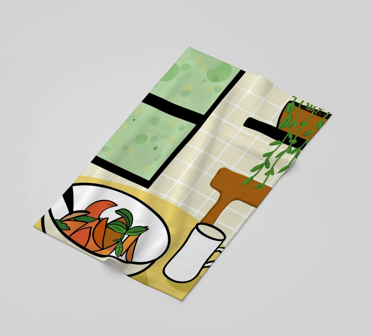 Cucina e piatto completo telo mare da gulsengunel