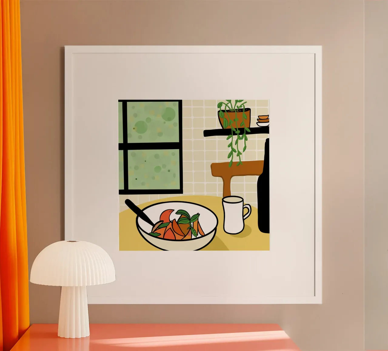 Cucina e piatto completo poster da gulsengunel