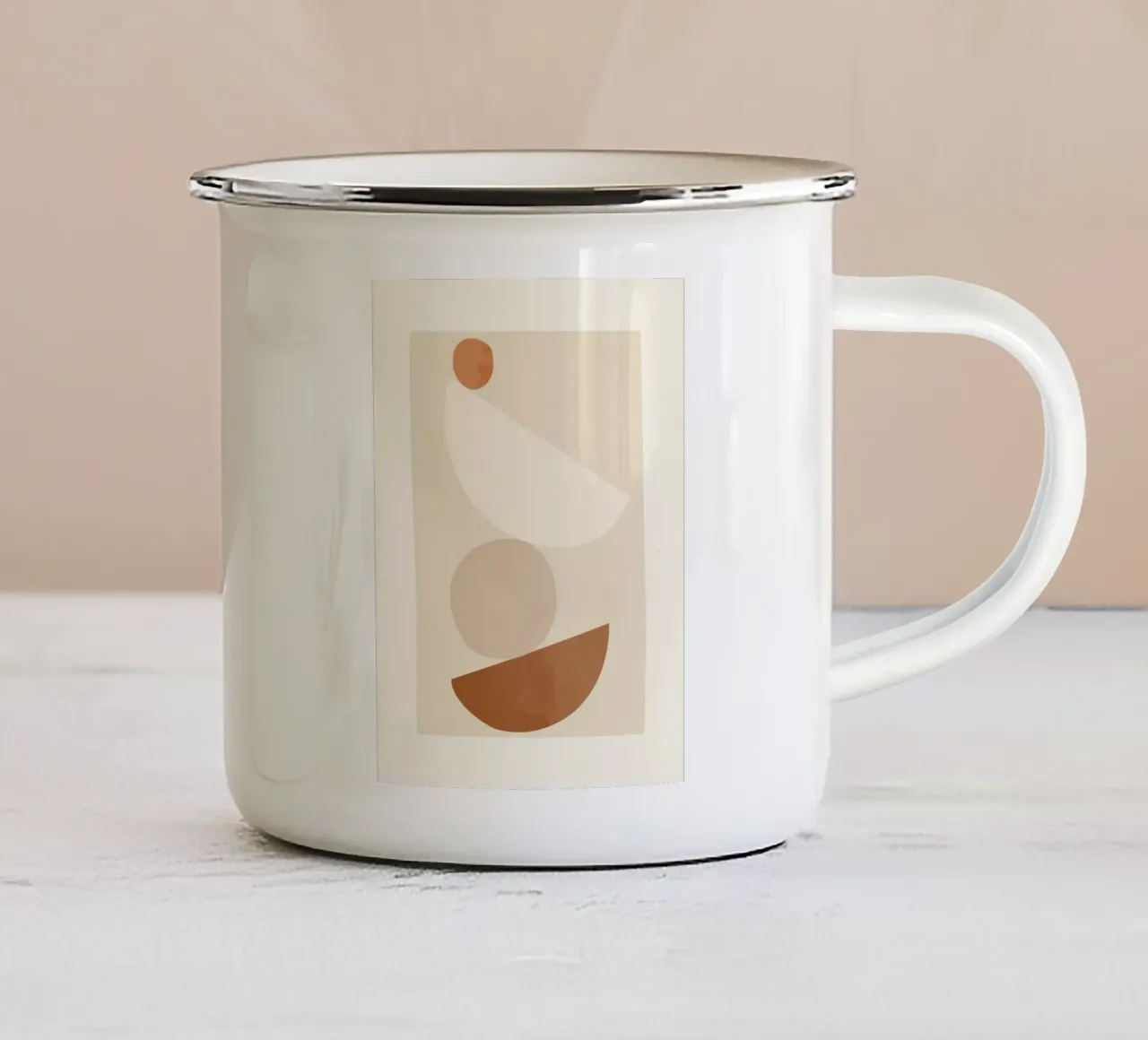 Forme equilibrate tazza in smalto da LeaDArt