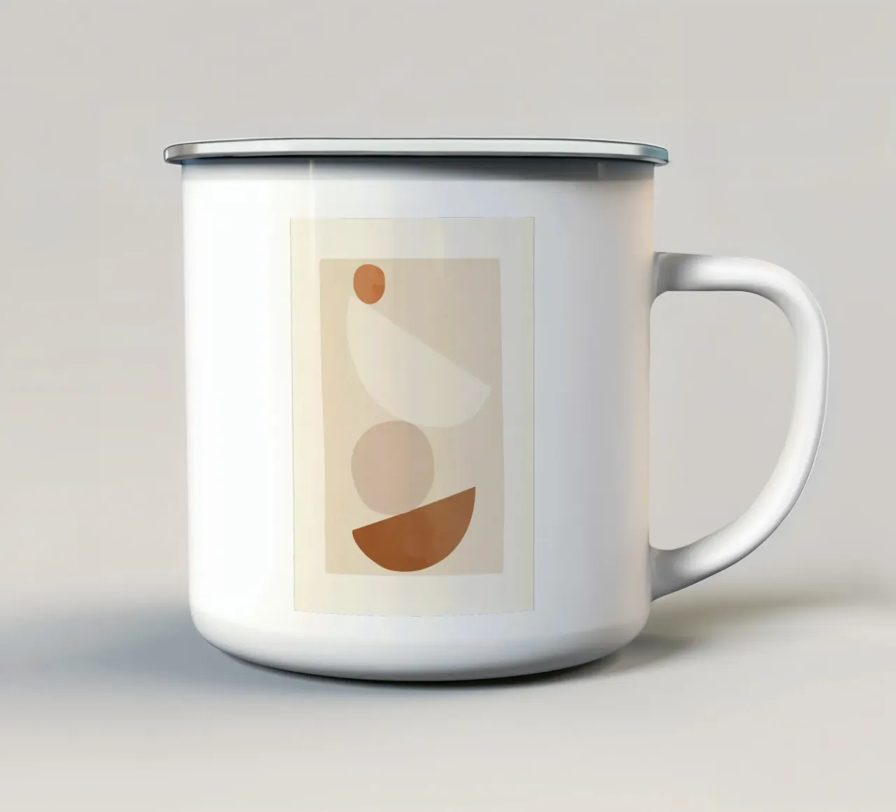Forme equilibrate tazza in smalto da LeaDArt