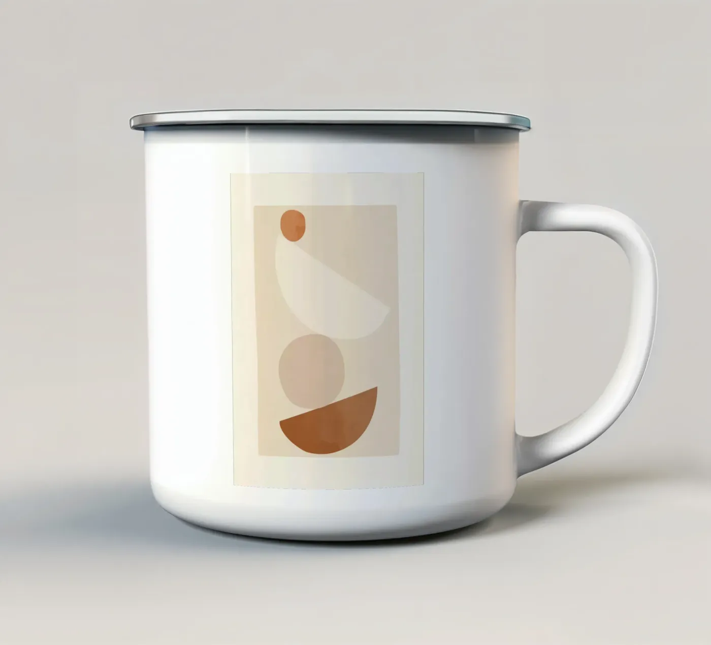 Balanced Forms enamel mug by LeaDArt