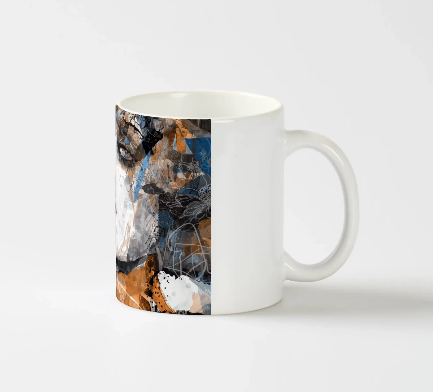 carnation ceramic mug by Giulio Iurissevich
