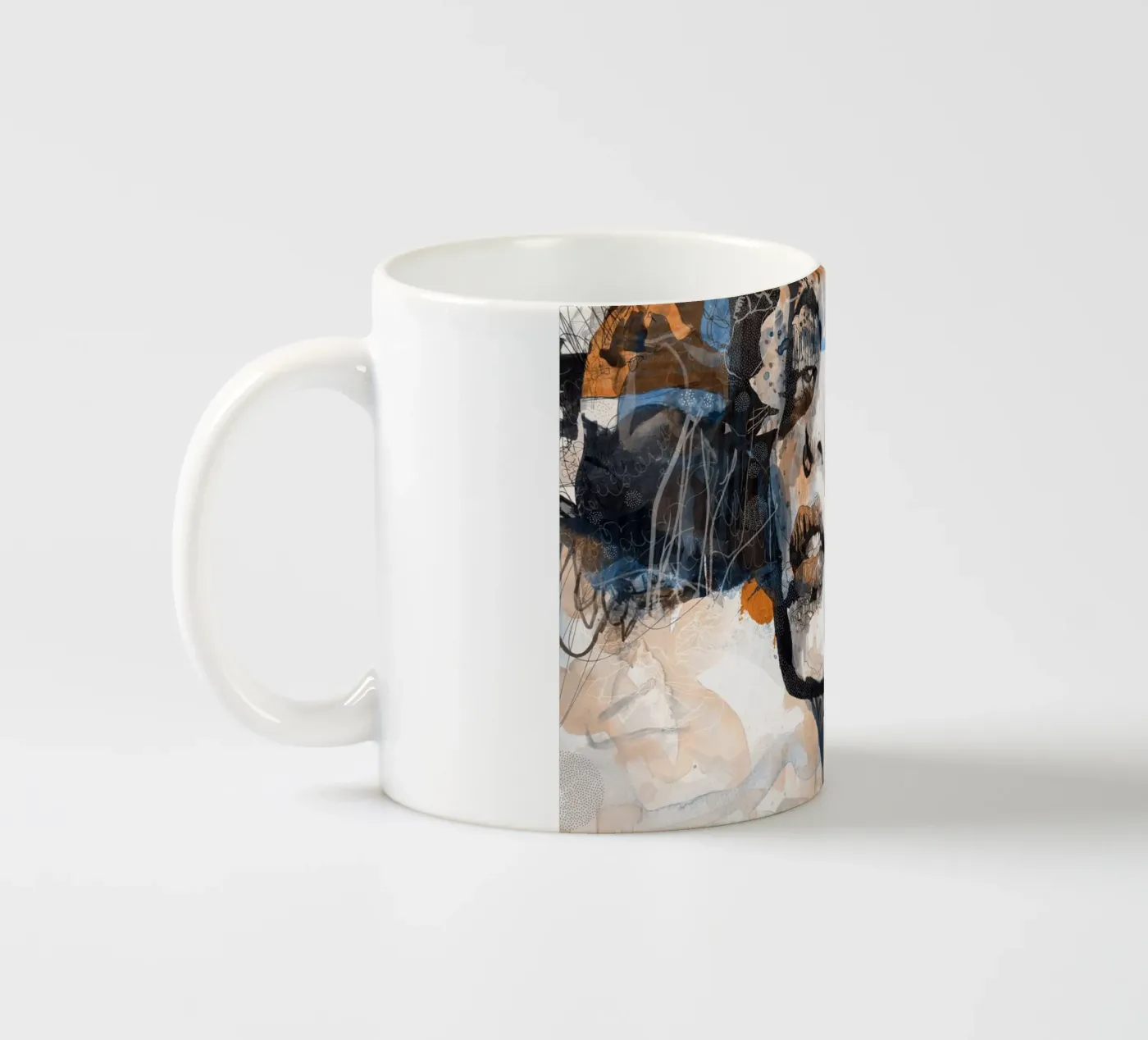 carnation ceramic mug by Giulio Iurissevich