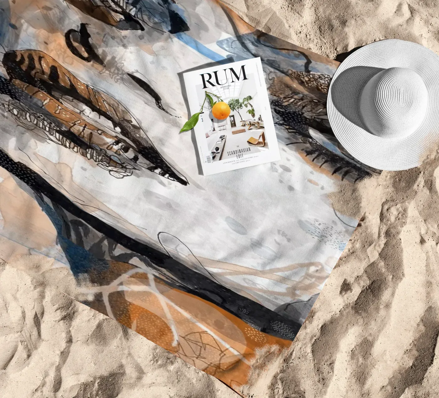 carnation beach towel by Giulio Iurissevich