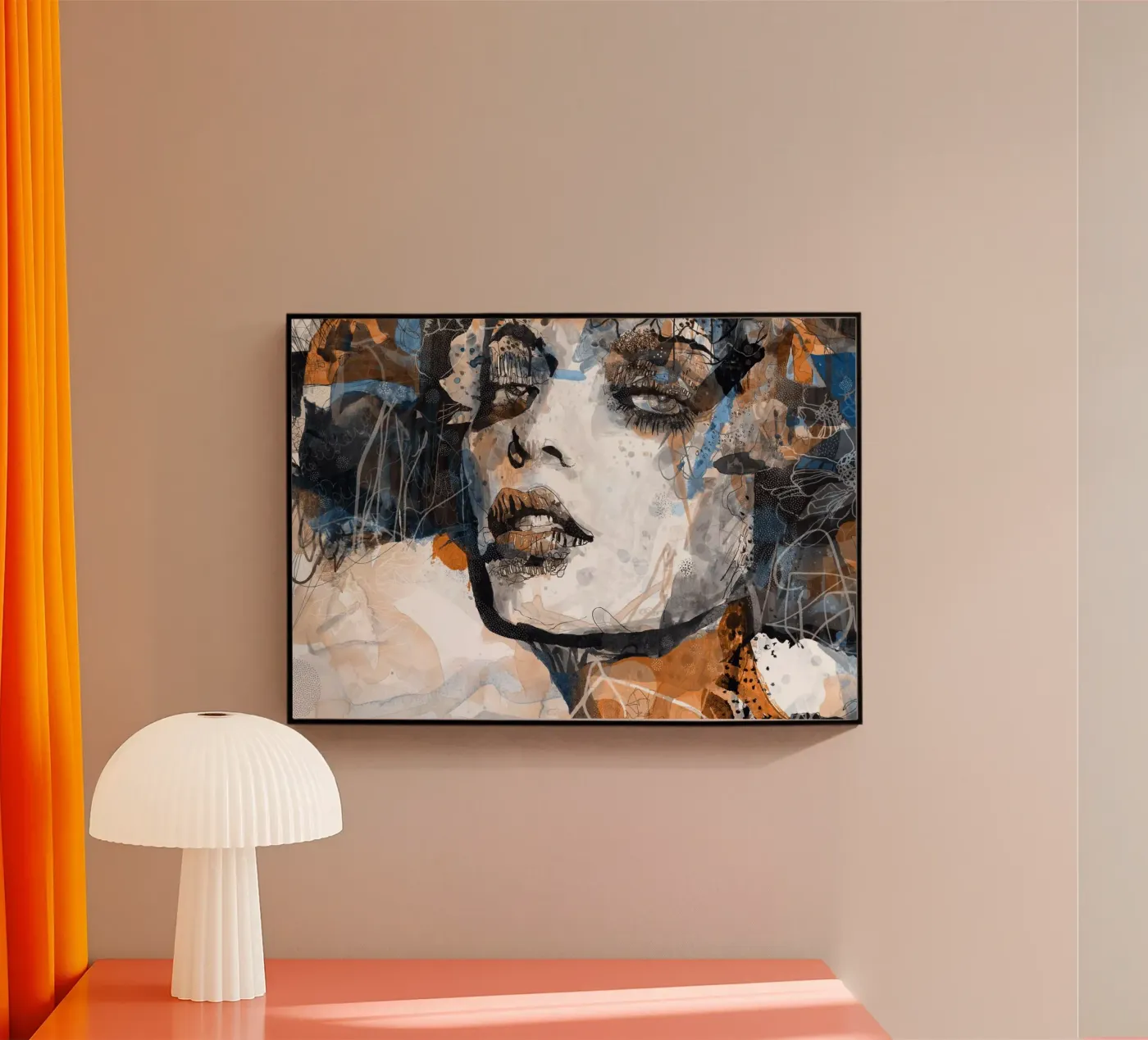 carnation acrylic glass by Giulio Iurissevich