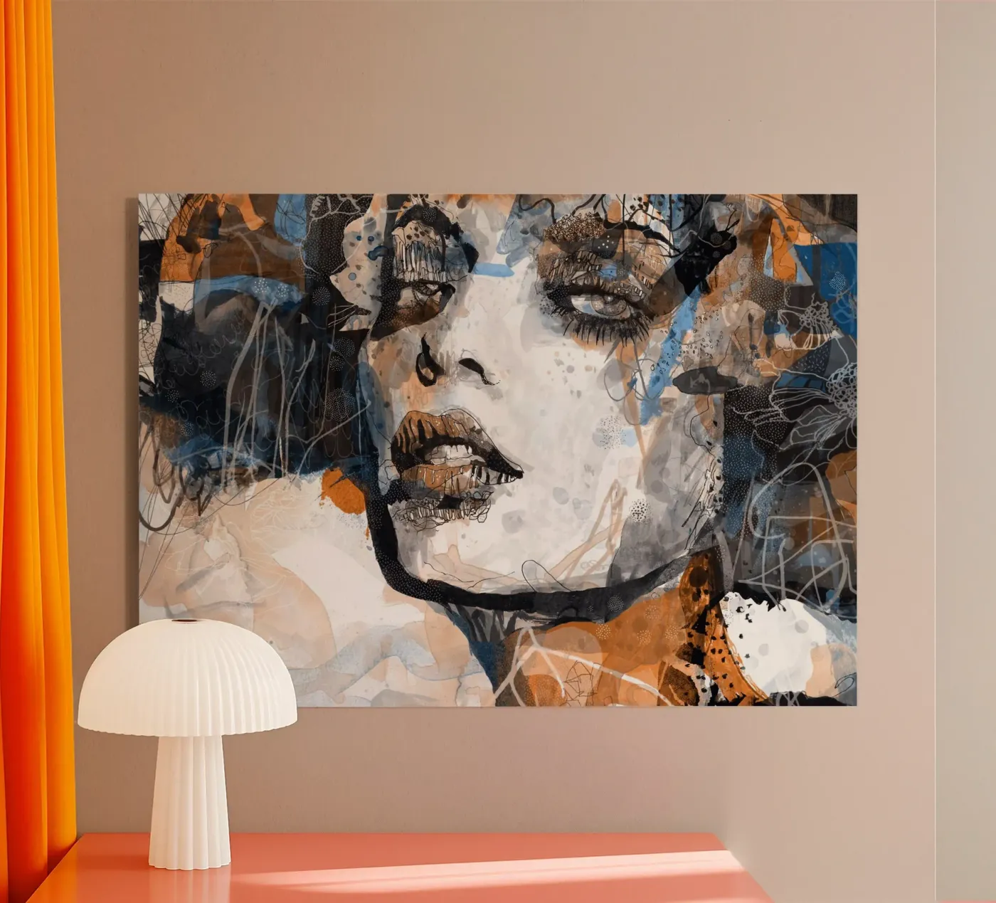 carnation acrylic glass by Giulio Iurissevich