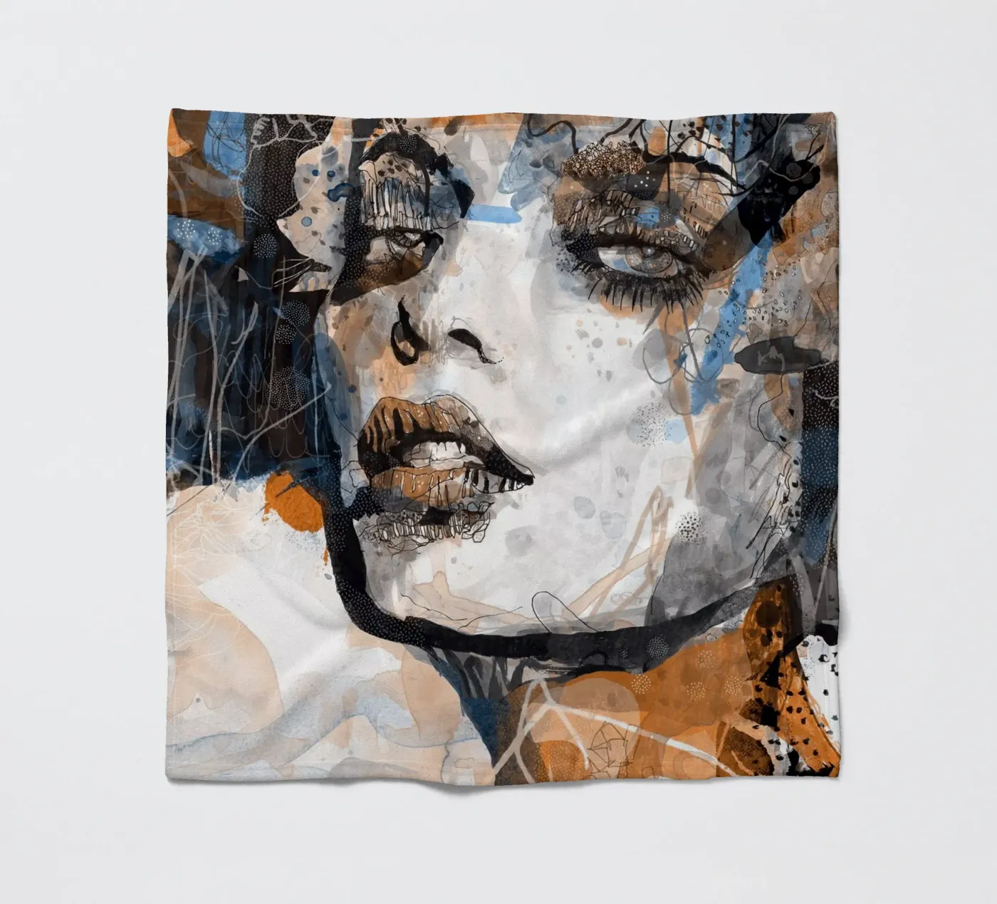 carnation fleece blanket by Giulio Iurissevich