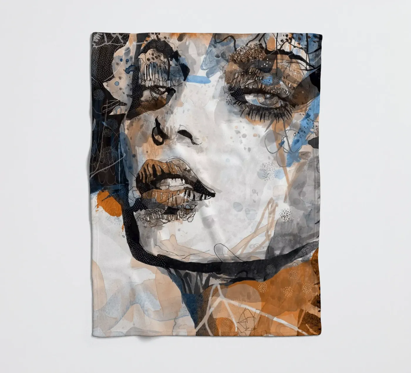 carnation fleece blanket by Giulio Iurissevich