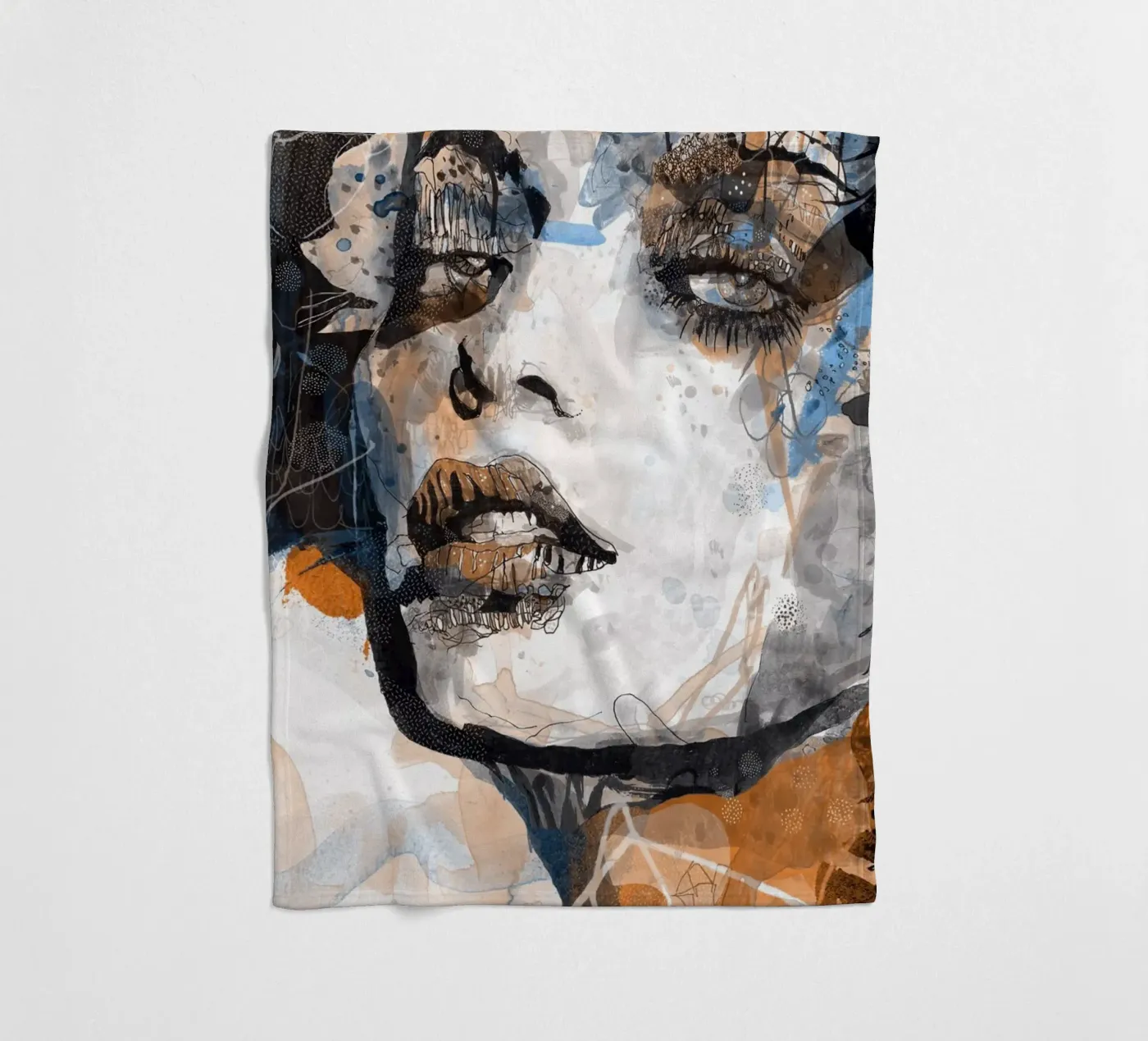 carnation fleece blanket by Giulio Iurissevich