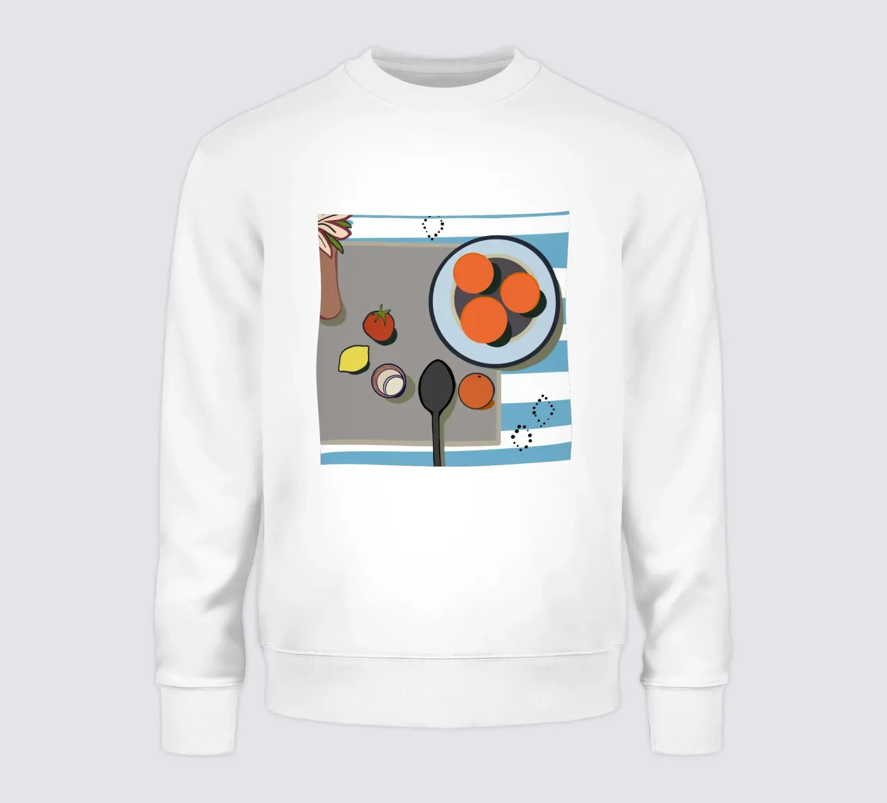 Orangen, Zitrone und Tomate Sweatshirt von gulsengunel