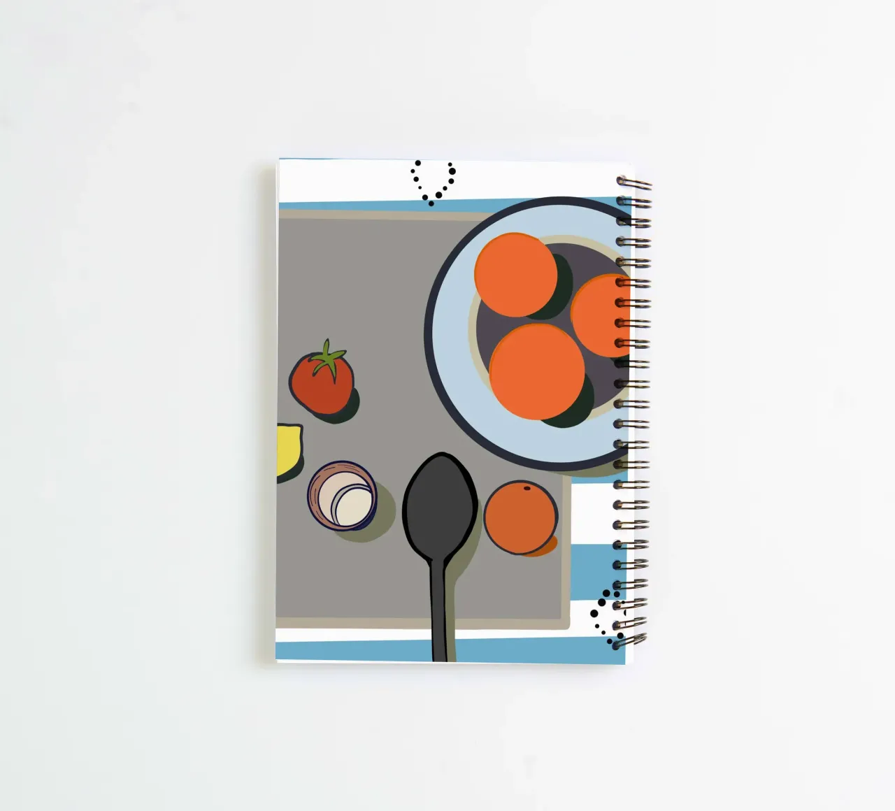Orangen, Zitrone und Tomate Ringbuch von gulsengunel