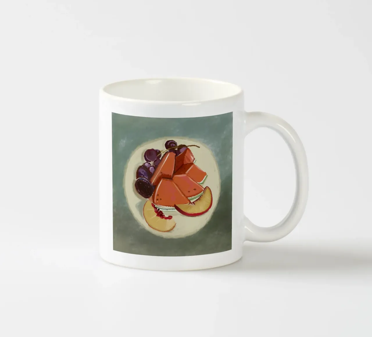 Frutta estiva tazza in ceramica da gulsengunel