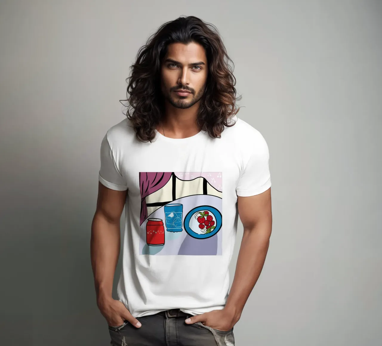 Pomodori e formaggio t-shirt da gulsengunel