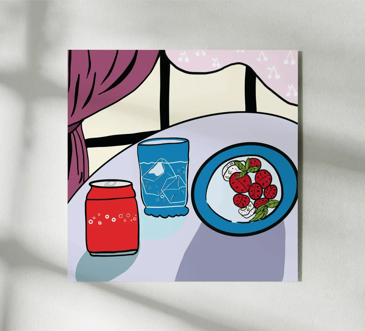 Pomodori e formaggio plexiglass da gulsengunel