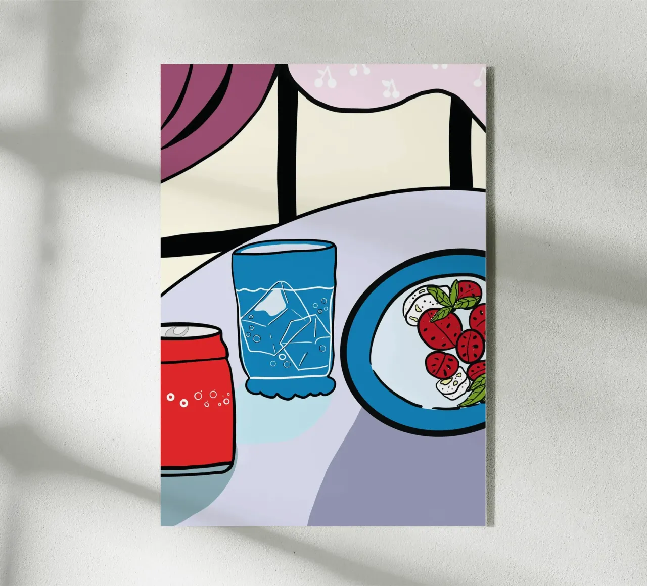 Pomodori e formaggio plexiglass da gulsengunel