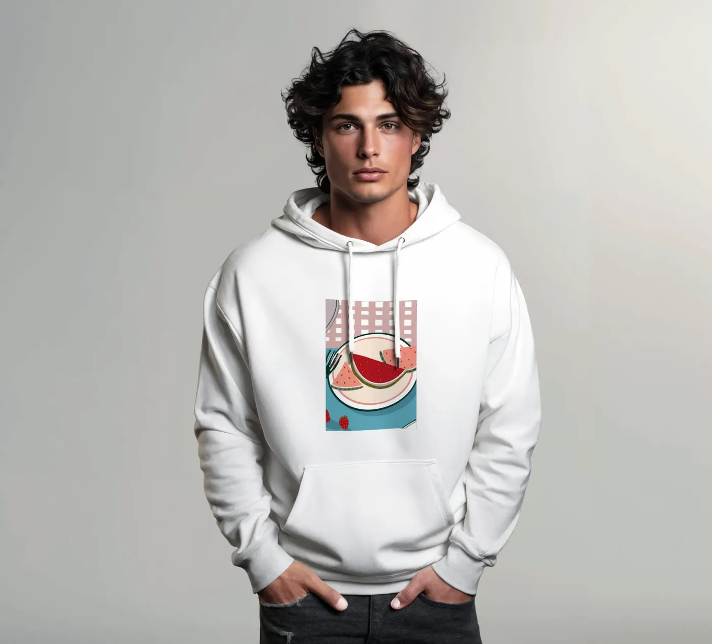 Pastèque sweat à capuche de gulsengunel