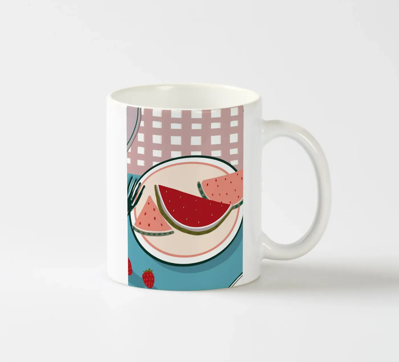 Watermelon ceramic mug by gulsengunel