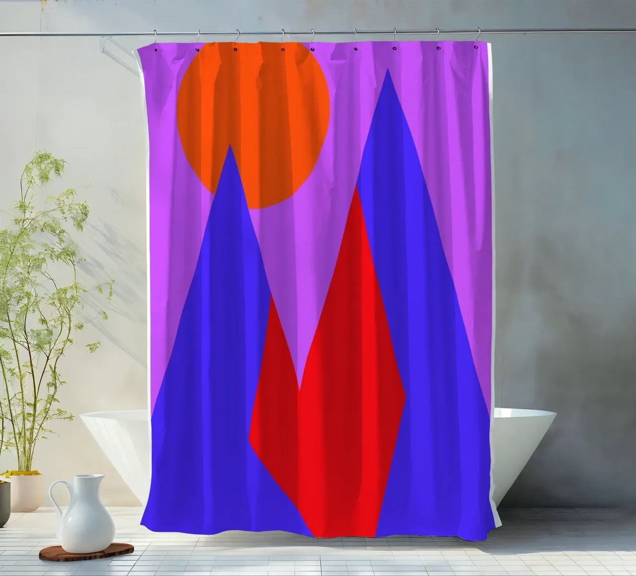 the power of the moon. tenda da doccia da FRICKE DESIGN