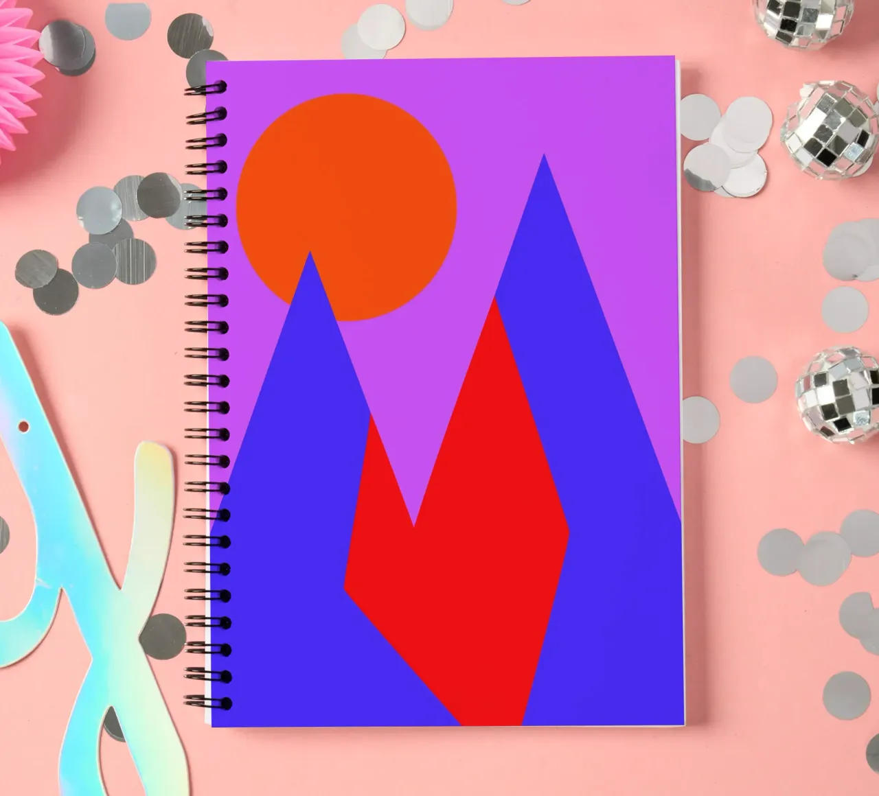 the power of the moon. spiral notebook by FRICKE DESIGN