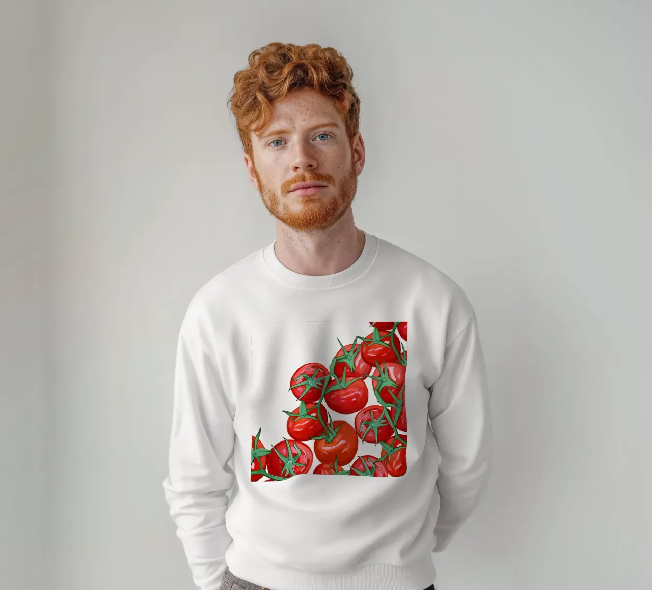 Pomodori disegnati a mano felpa da gulsengunel