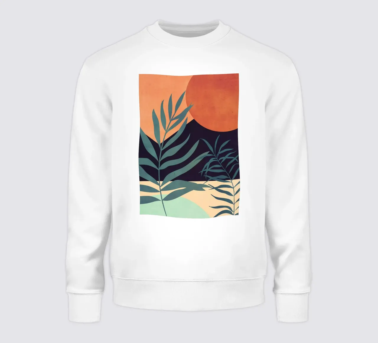 Arte astratta Foglie tropicali 16 felpa da ThingDesign