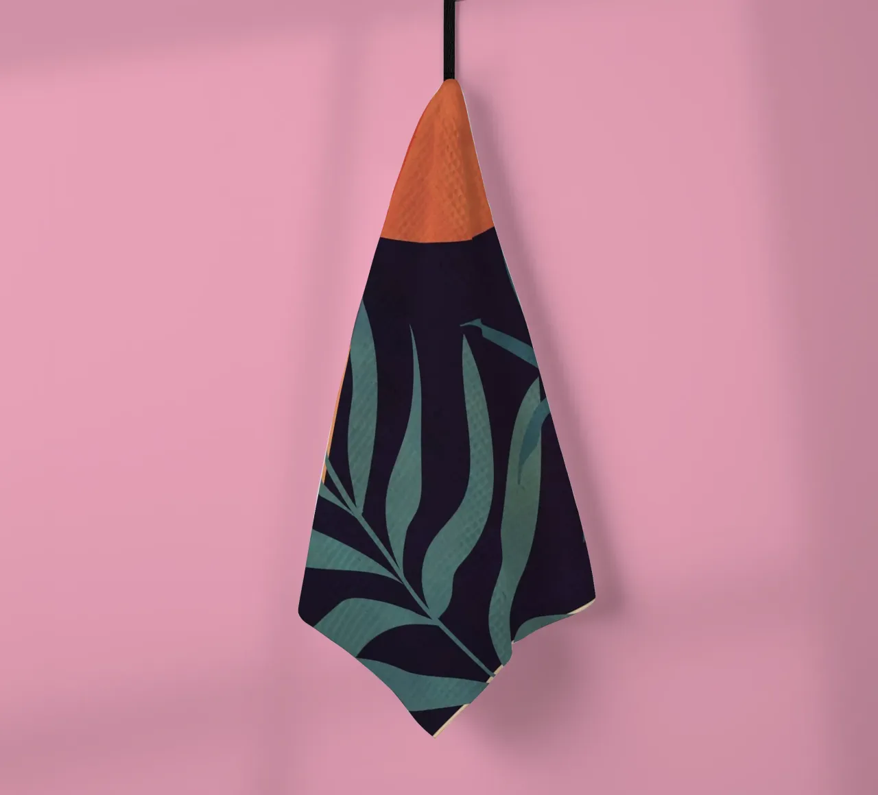 Abstrakte Kunst Tropische Blätter 16 Geschirrtuch von ThingDesign