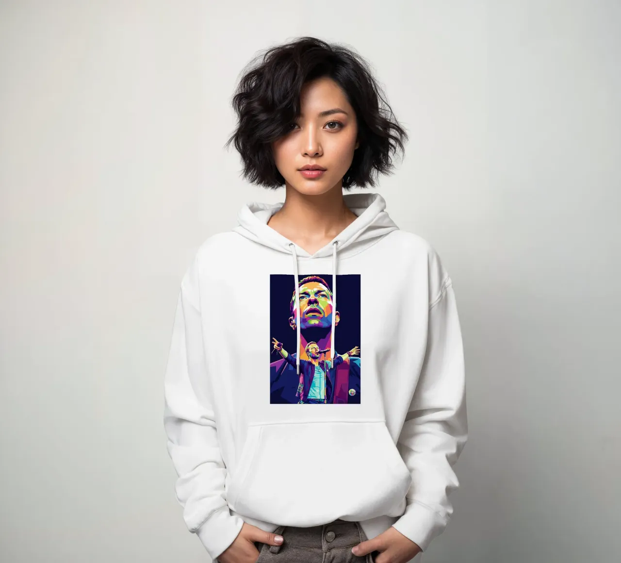 Chris Martin - Coldplay #1 felpa con cappuccio da Hantamrata