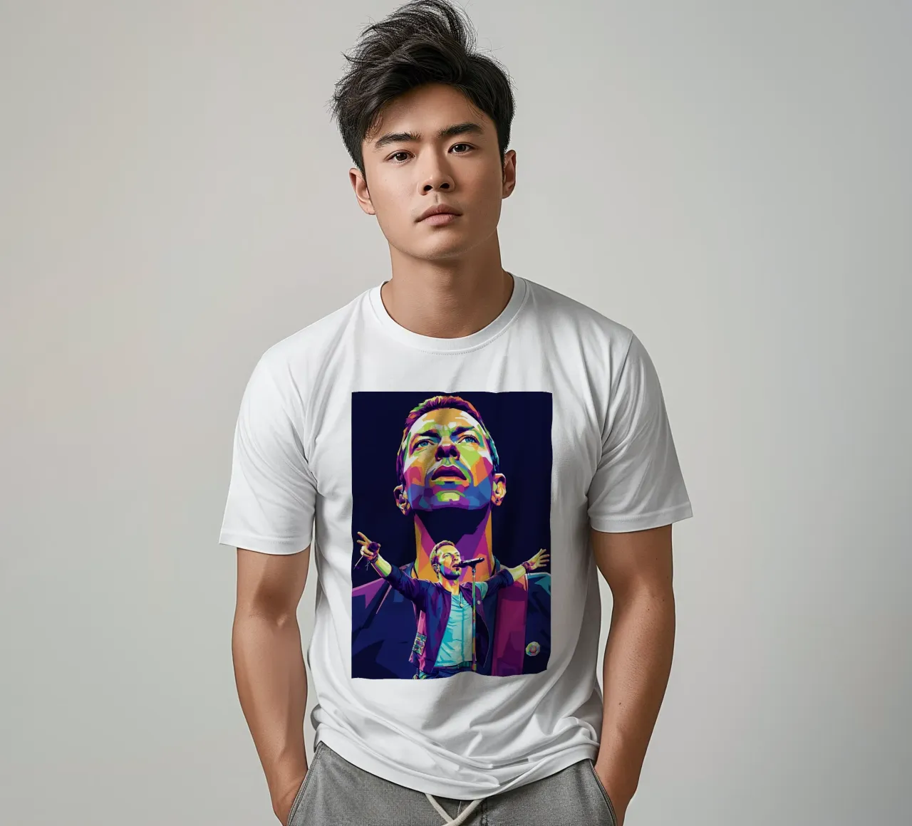 Chris Martin - Coldplay #1 t-shirt da Hantamrata