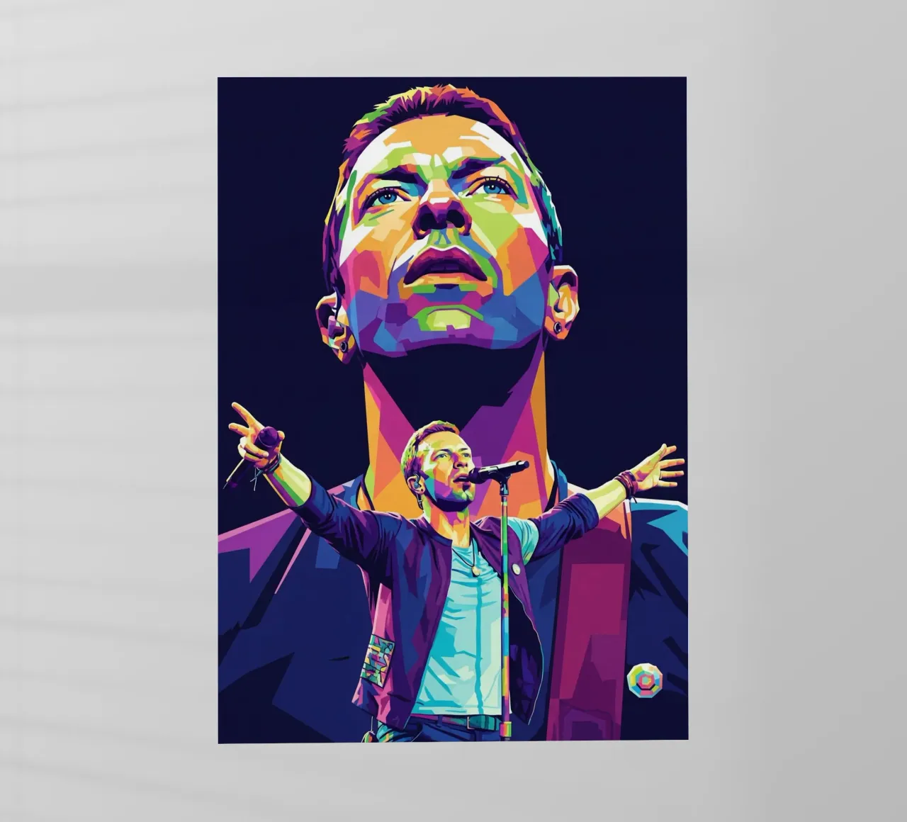 Chris Martin - Coldplay #1 pellicola backlit da Hantamrata