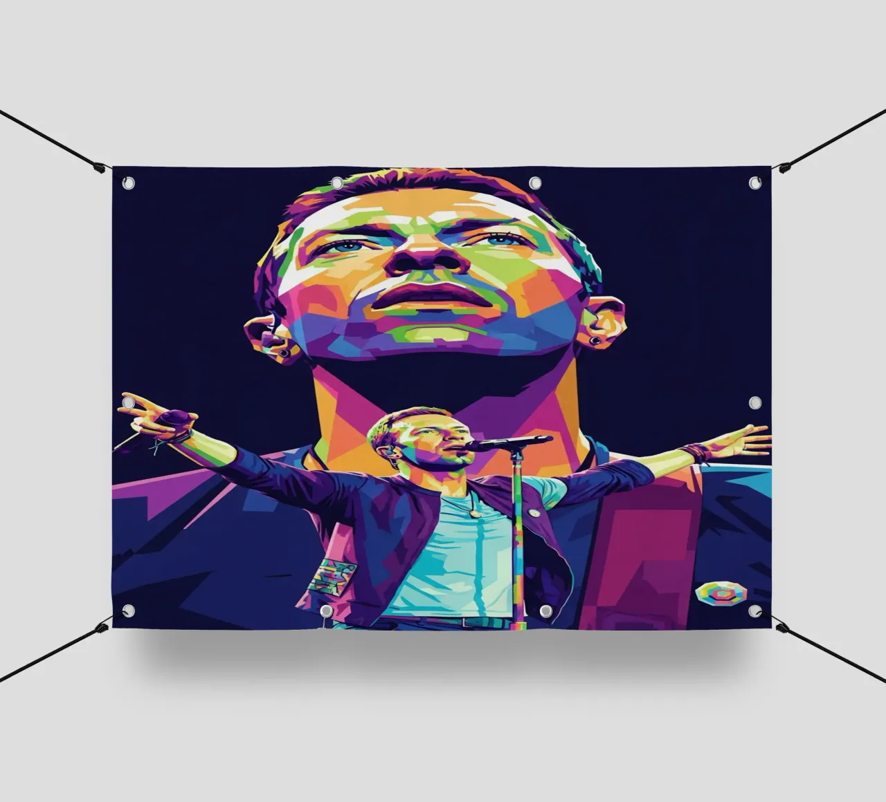 Chris Martin - Coldplay #1 telo in pvc da Hantamrata